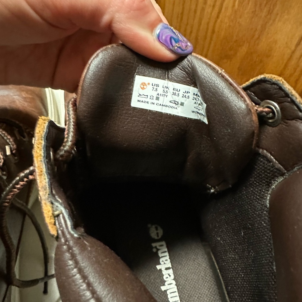 Timberland Brown Leather Casual Boots - Picture 4 of 4